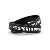 Náramek AC Sparta Praha černý-dospělý fotka 1386