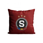 Polštářek Sparta logo rudý