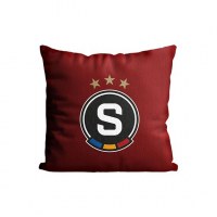Polštářek Sparta logo rudý fotka 1321