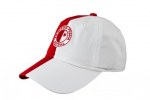 Čepice Slavie červenobílá-logo