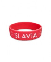 Silikonový náramek Slavia červený - dětský fotka 801