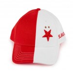 Čepice Slavie červenobílá- nové logo